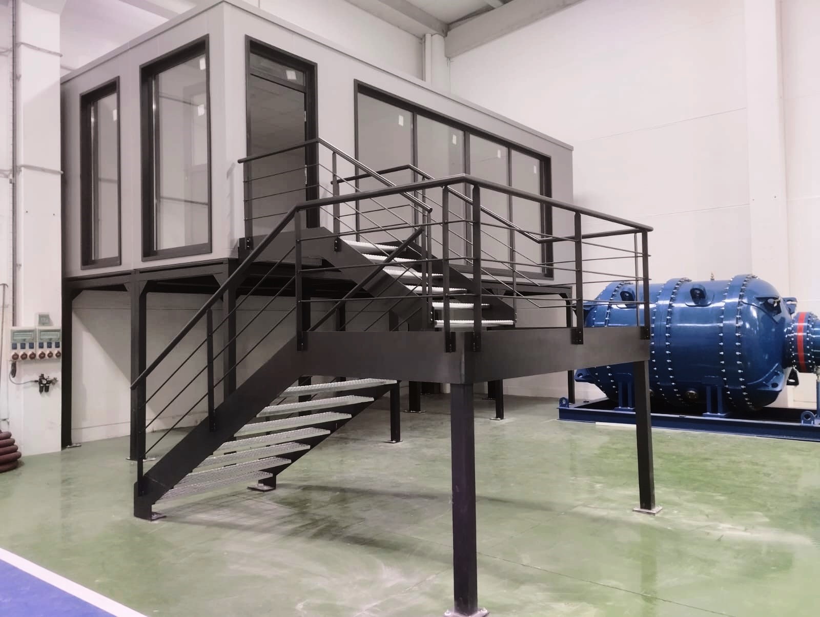 Insonorizacion oficinas de control produccion modulares