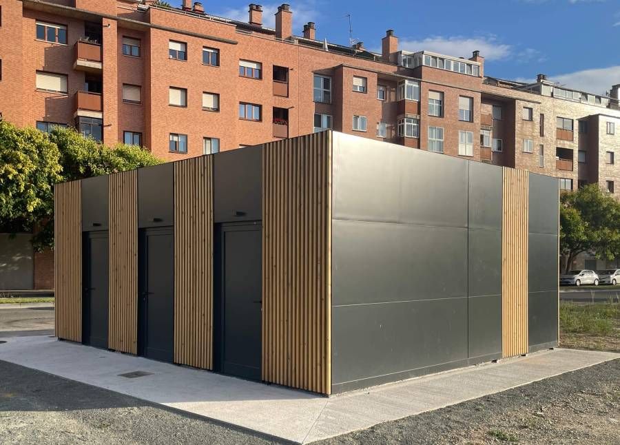 Vestuario modular prefabricado para instalacion deportiva