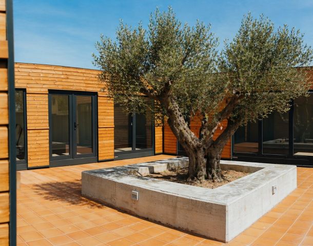 Diseño biofilico en construccion modular